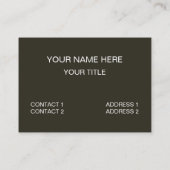 Gray Wolf Visitekaartje (Achterkant)