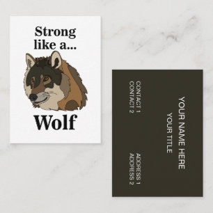 Gray Wolf Visitekaartje