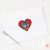 GRAY WOLF Wildlife Heart Sticker Collection (Enveloppe)