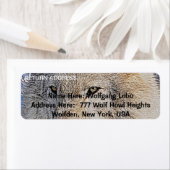 GRAY WOLF Wildlife Return Address Labels (Insitu)