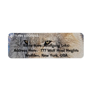 GRAY WOLF Wildlife Return Address Labels