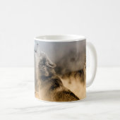 Gray Wolves Moon Howl Koffiemok (Voorkant rechts)