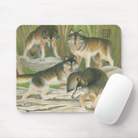 Gray Wolves Muismat (Met muis)