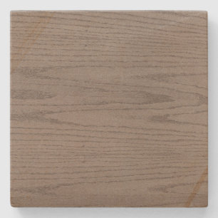 Gray Woodgrain Square Onderzetter