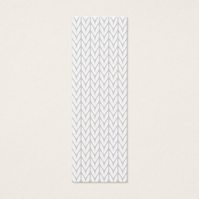 Gray Yarn Chevrons Knit Style Motif (Devant)
