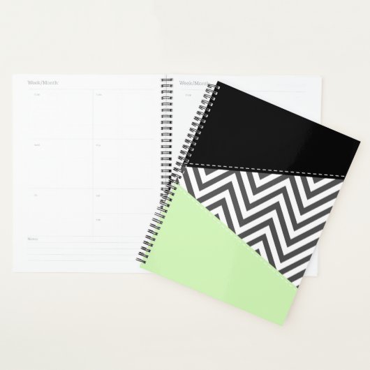 Gray Zigzag, Gray Chevron, Zigzag Pattern, Mint (Devant avec enveloppe)