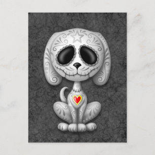 Gray Zombie Sugar Puppy Briefkaart