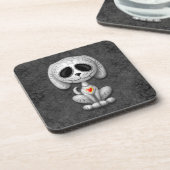 Gray Zombie Sugar Puppy Dog Bier Onderzetter (Linkerzijde)