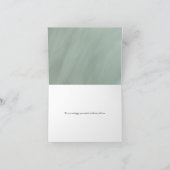 grayed jade geometric typografie bruiloft kaart (Binnen)