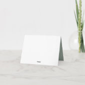 grayed jade geometric typografie bruiloft kaart (Achterkant)