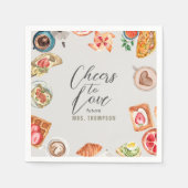 Grayish Bridal Brunch Waffles Pancakes Servet (Voorkant)