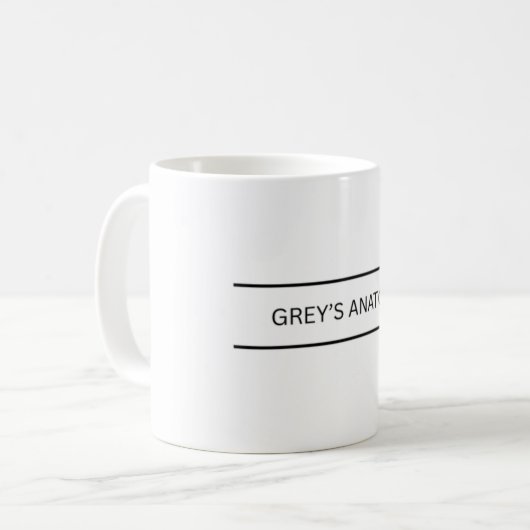 Gray's Anatomy customisé café mug (Devant gauche)