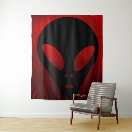 Grays - oude Alien Faux Canvas Wandkleed (In situ)