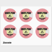 Grays Peak Ronde Sticker (Vel)