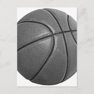Grayscale Basketball Briefkaart
