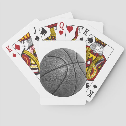 Grayscale Basketball Pokerkaarten (Achterkant)