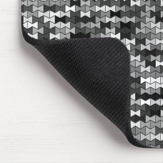 Grayscale Bowties Mousepad Muismat (Hoek)