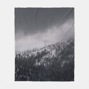 GRAYSCALE FOTO VAN DE TREE FLEECE DEKEN