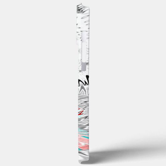 Grayscale Kaleidoscope Art Print Case-Mate iPhone Case (Achterkant / Links)