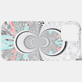 Grayscale Kaleidoscope Art Print Case-Mate iPhone Case (Achterkant (horizontaal))