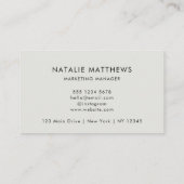 Grayscale Logo | Minimale professionele moderne Visitekaartje (Achterkant)