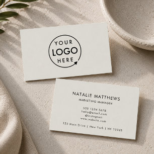 Grayscale Logo   Minimale professionele moderne Visitekaartje