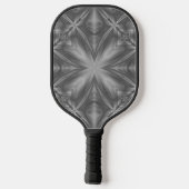 Grayscale Monochrome Cloudy Grey Abstract Patroon Pickleball Paddle (Achterkant)