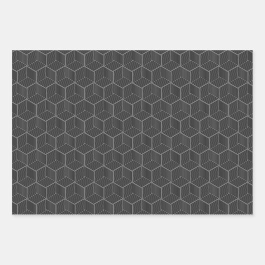 Grayscale-papierbladen met strips inpakpapier vel (Voorkant 2)