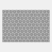 Grayscale-papierbladen met strips inpakpapier vel (Voorkant)