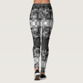 Grayscale Pixelated Leggings (Achterkant)