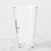 Grayscale Scripted Monogram Glas (Links)