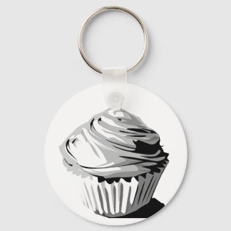 Grayscaleappelkoekjes sleutelhanger