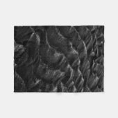 Grayscalefotografie van zand fleece deken (Voorkant (Horizontaal))