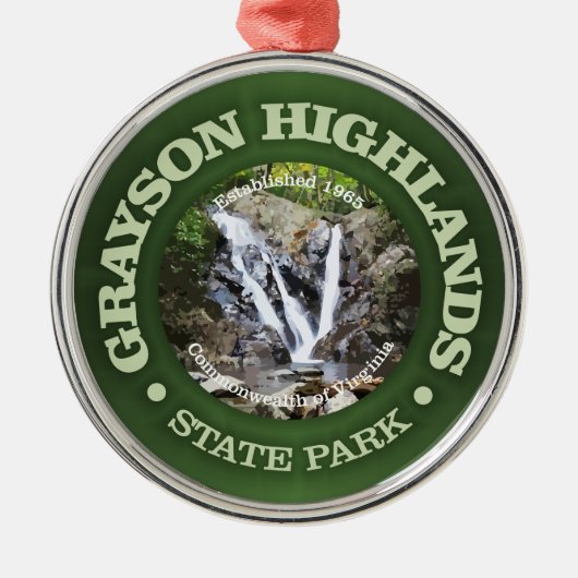 Grayson Highlands SP Metalen Ornament (Voorkant)