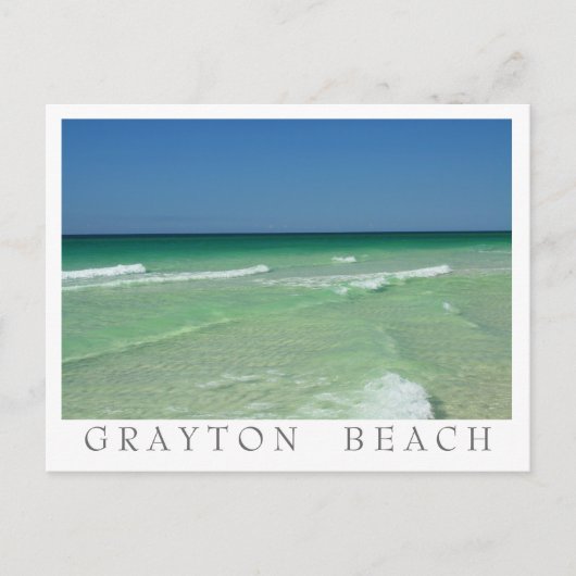 Grayton Beach - 30A Florida - Witte grens Briefkaart (Voorkant)