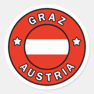 Graz Austria Ronde Sticker