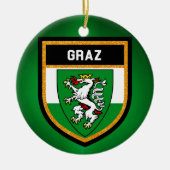 Graz Flag Keramisch Ornament (Voorkant)