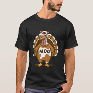 Grazende kalkoen Funny Thanksgiving Schattige kalk T-shirt