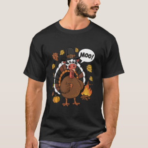 Grazende kalkoen Funny Thanksgiving Schattige kalk T-shirt