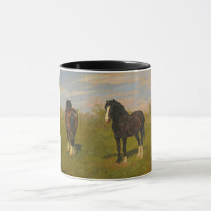 Grazende paarden (door Rosa Bonheur) Mok