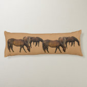 Grazende Paarden Lichaamskussen (Achterkant)