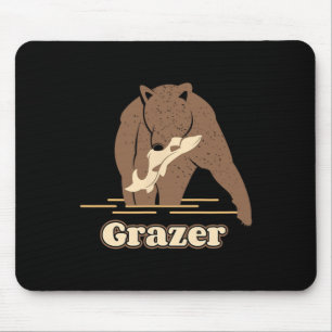 Grazer Gevist Beer Vet Bruin Grizzly Beartober Wij Muismat