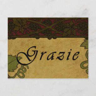Grazie Druivenstokken - Briefkaart