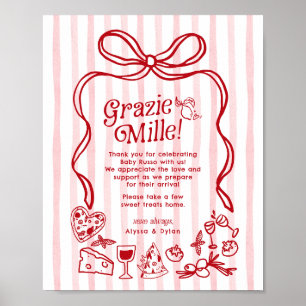 Grazie Mille Whimsical Italiaanse Citroenen Baby S Poster