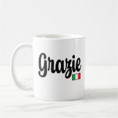 Grazie (Thank You) Italian Flag Mug (Gauche)