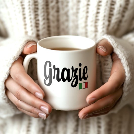 Grazie (Thank You) Italian Flag Mug
