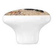 Grazing Bull Moose Keramische Knop (Zijkant)