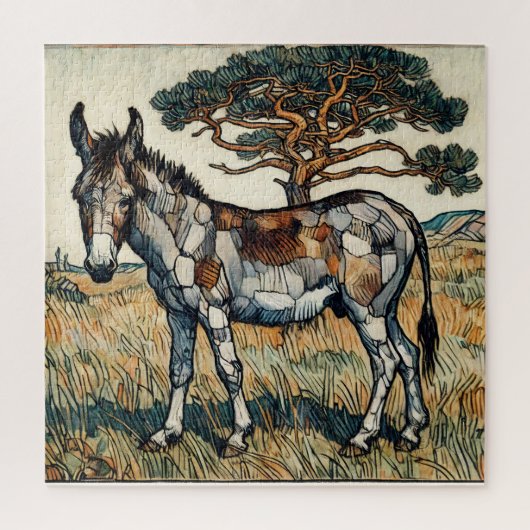 Grazing Donkey 600 Piece Puzzel Legpuzzel (Verticaal)
