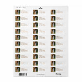 Grazing Draft Paard retour adres Mailing Label (Full Sheet)
