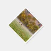 Grazing Elk Paar Papier Servet (Hoek)